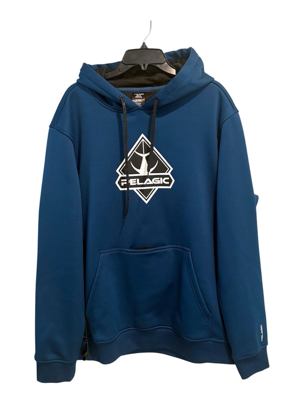 Pelagic Fishing Tech Boating Hoodie Men’s XL Teal Blue Bottle Opener Gorpcore
